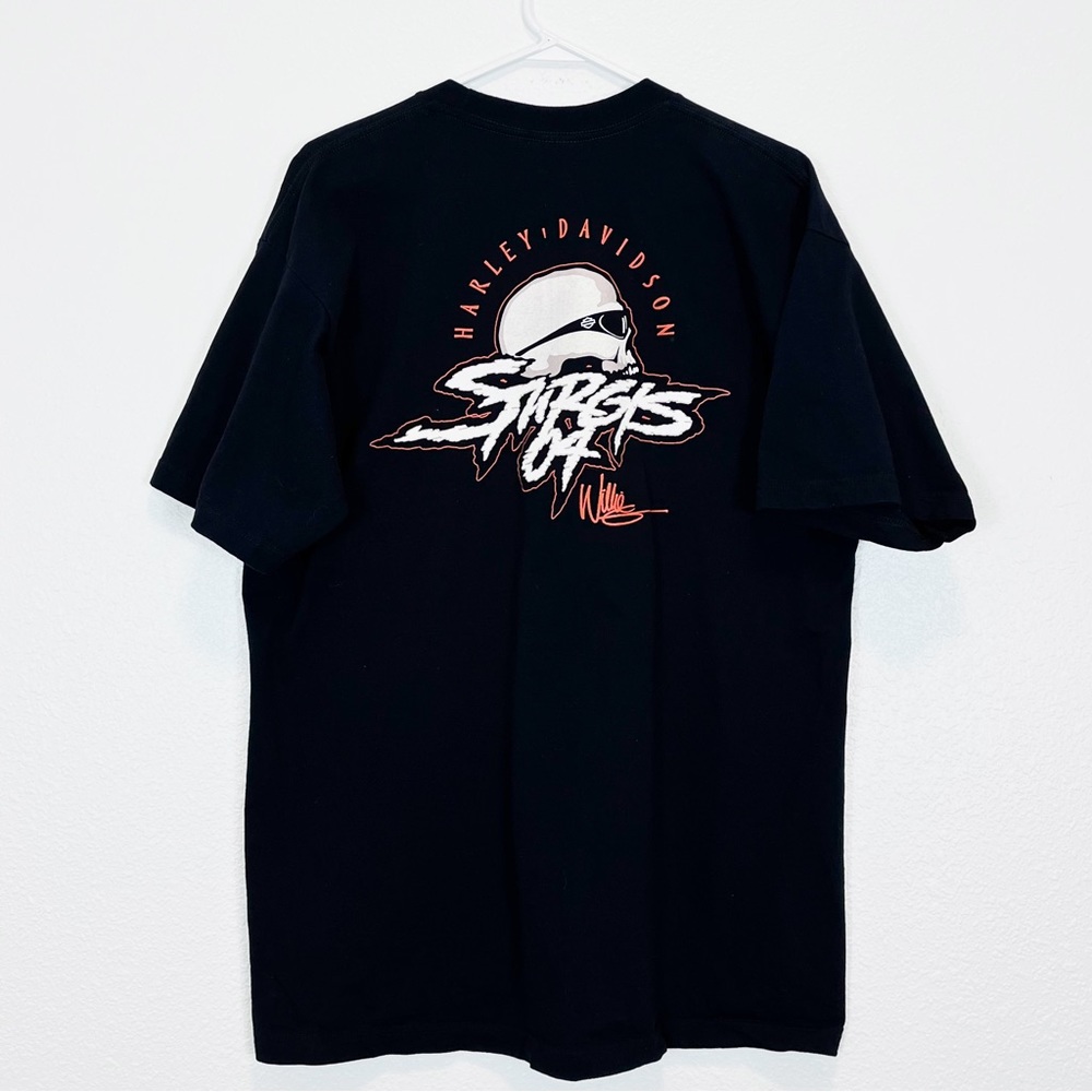 Harley Davidson T-Shirt Black Sturgis 2004 Willie G Skull  Men XL VTG
